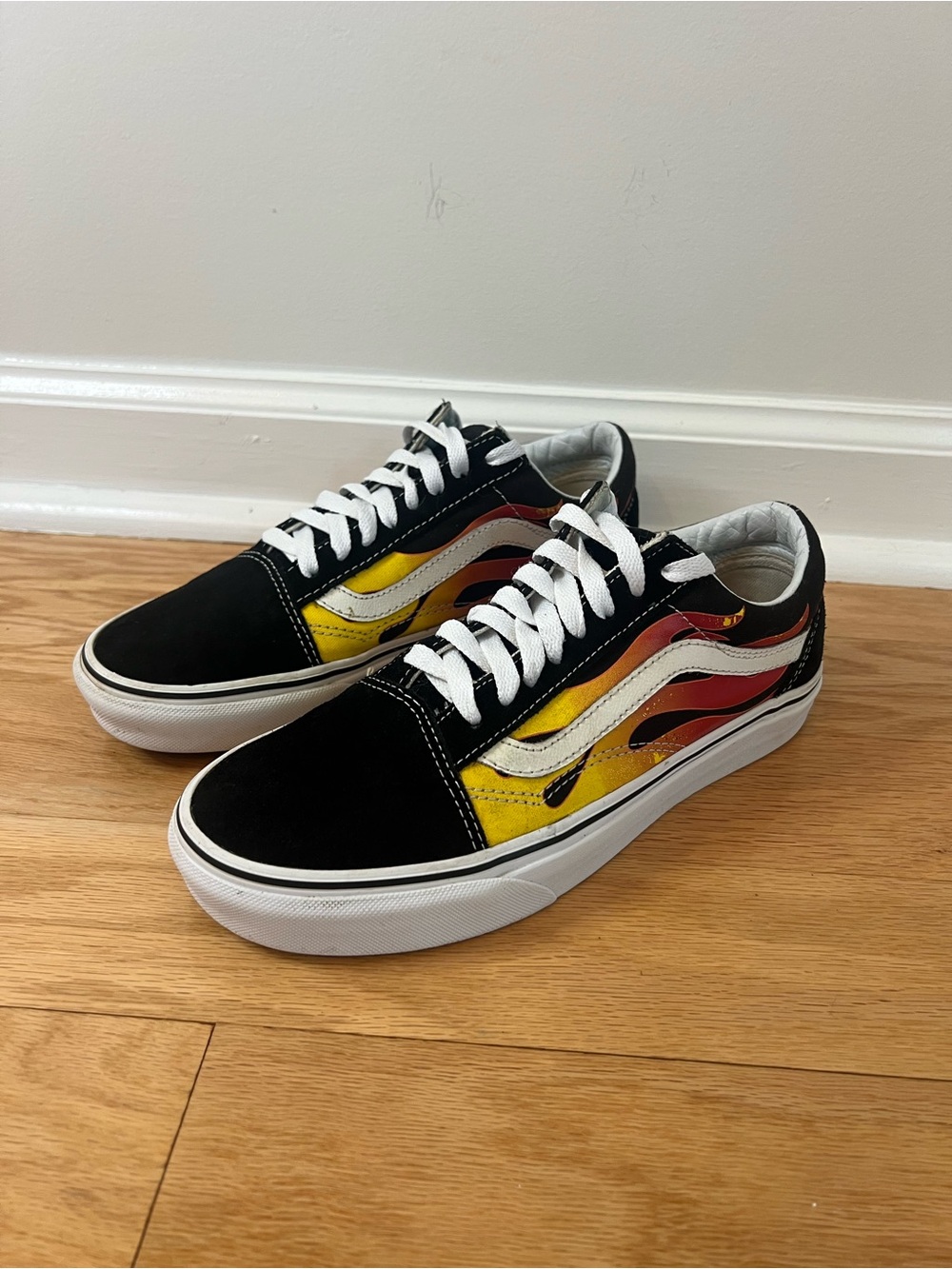 Vans Old Skool Flame Suede Skate Shoes - Picture 4 of 10